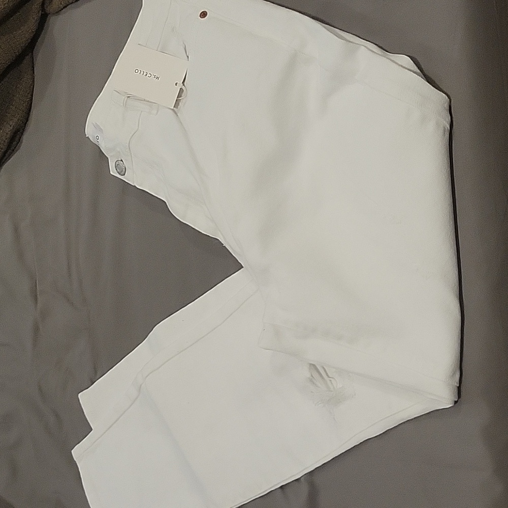 White Distressed Jeans